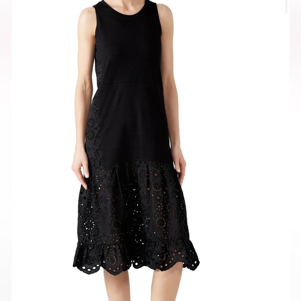 CAARA Eyelet Midi Dress medium